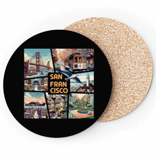 USA CITY - SAN FRANCISCO - TRAVEL - 1 Coasters