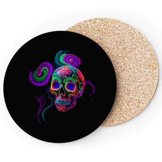 ELECTRIC SUGAR SKULL Coasters