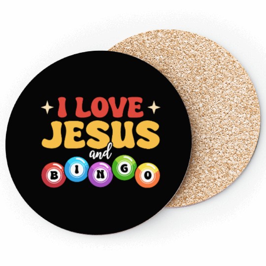 I Love Jesus and Bingo Coasters