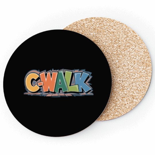 C-Walk Graffiti style typography Coasters