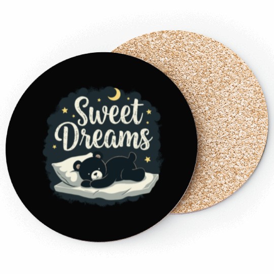 Teddy Bear Sweet Dreams Official Sleep Coasters
