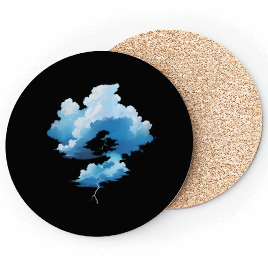Blue Storm Clouds Coasters