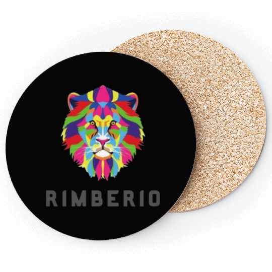 Remberio Lion Graphic Design – Bold, Creative & Pr Coasters