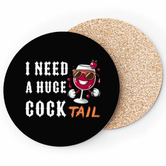 drinking, funny, huge, cocktail, adult, humor, Coasters