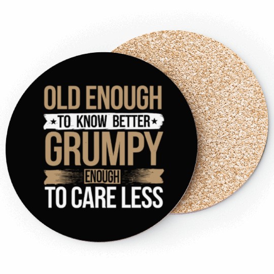 Grumpy Old Man Coasters