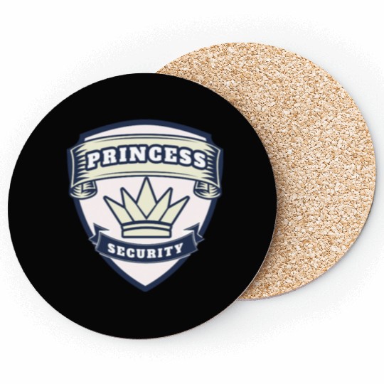 princess security birthday Coasters