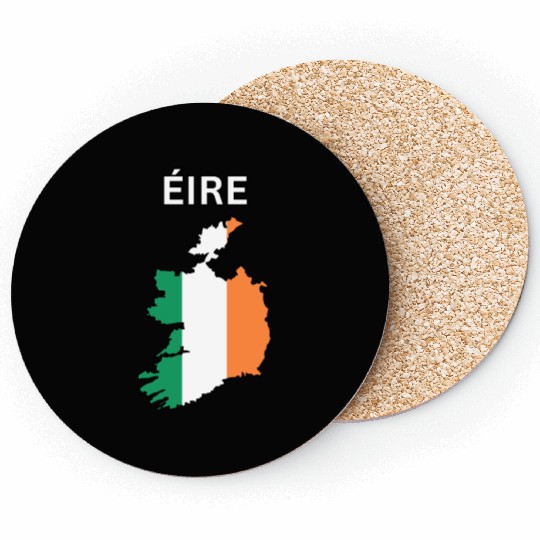 Éire Flag Map Coasters
