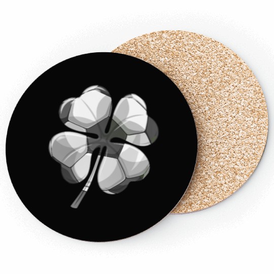 Soccer St Patrick's Day Shamrock Coasters