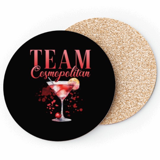 Cocktail Bartender Team Cosmopolitan Coasters