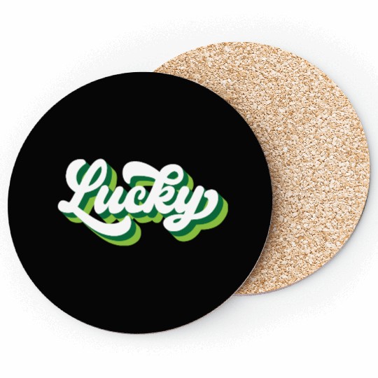 Retro Lucky Clover Coasters