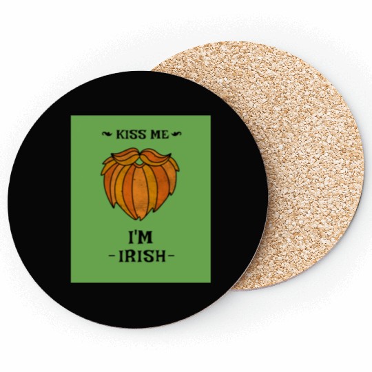 Kiss Me Im Irish Coasters