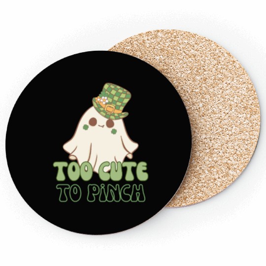 Too Cute to Pinch – St. Patrick’s Day Ghost Coasters