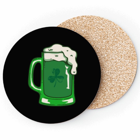 Green Beer Coasters