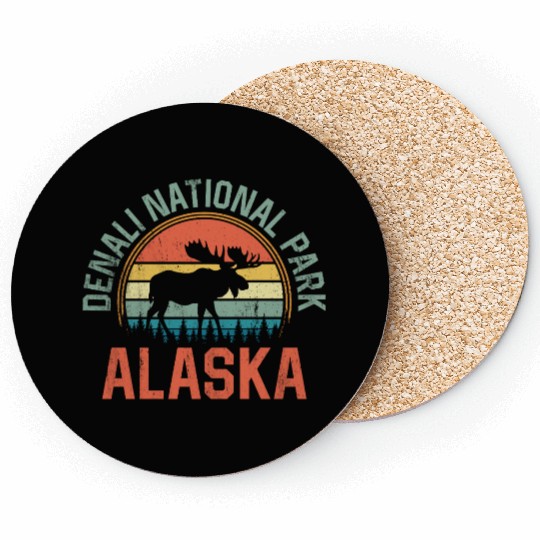 Denali National Park Alaska Moose Hiking Nature Coasters
