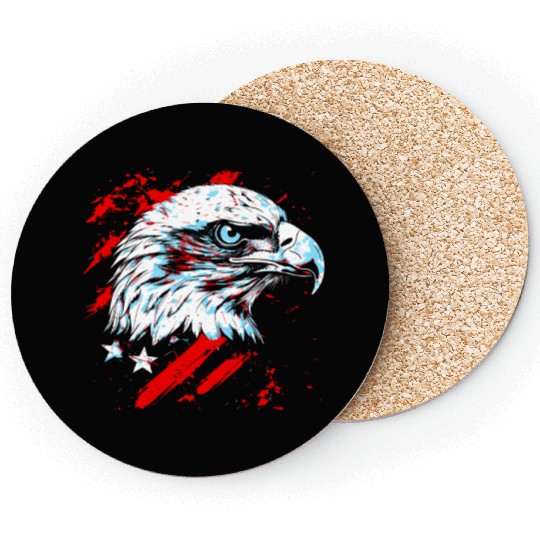Symbol of America - American Bald Eagle Coasters