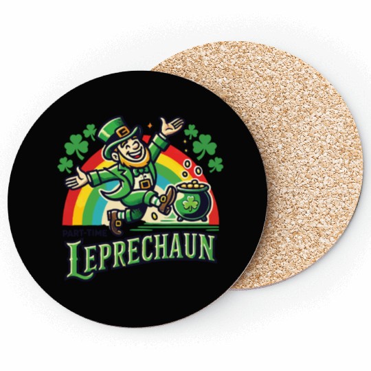 St. Patrick's Day Kleeblatt Rainbow Kobold Coasters