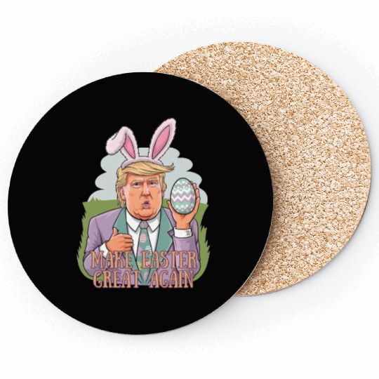 Trump Easter Bunny Coasters
