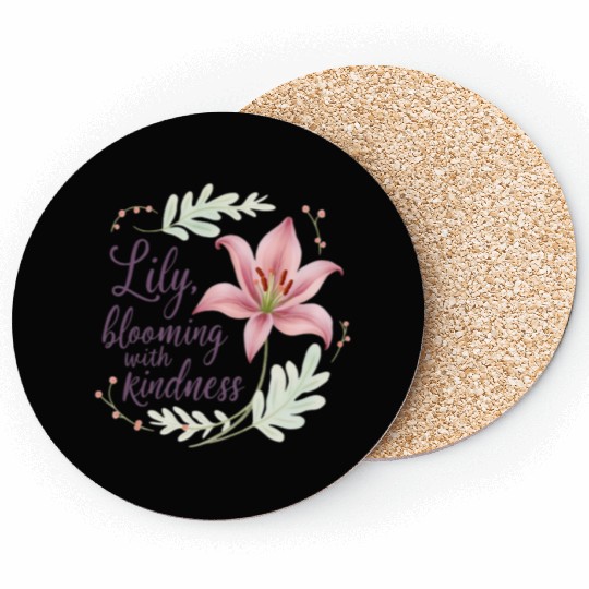 Lily, blooming with kindness Coasters
