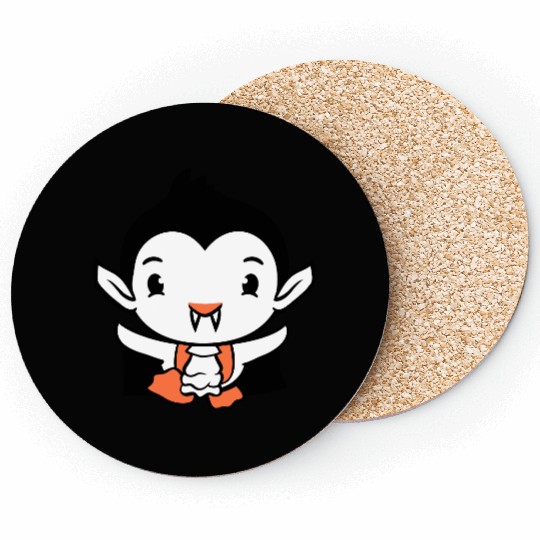 Duck Vampire Halloween Costume Bloodsucker Monster Coasters