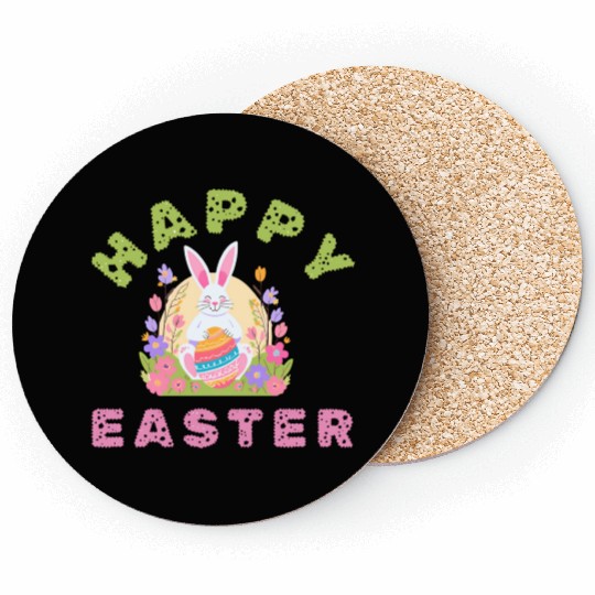 Happy Easter | Cute Easter Design Coasters