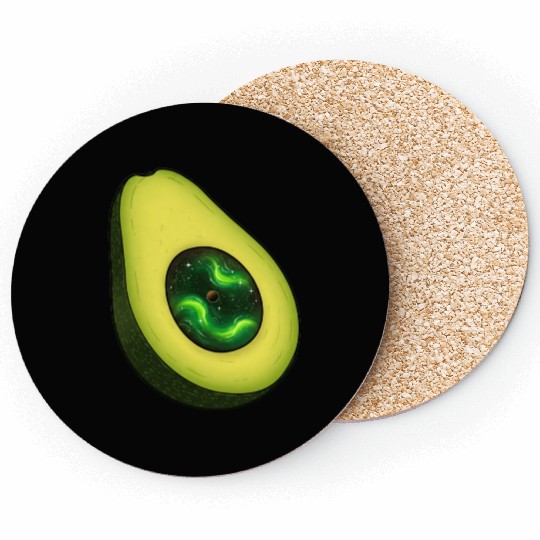 Galaxy Avocado Core Coasters