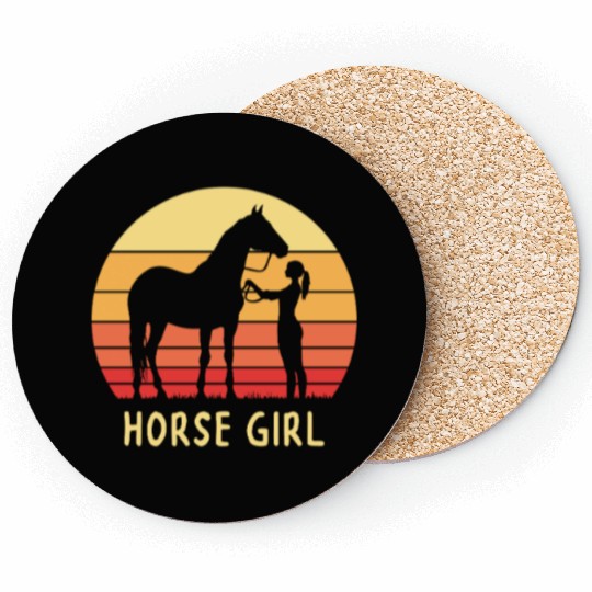 Horse Girl Sunset Coasters