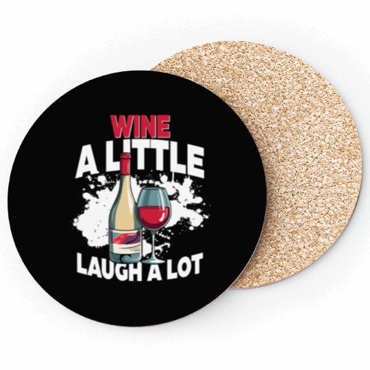 Barkeeper Bartender Wine A Litte Laugh A Lot Coasters