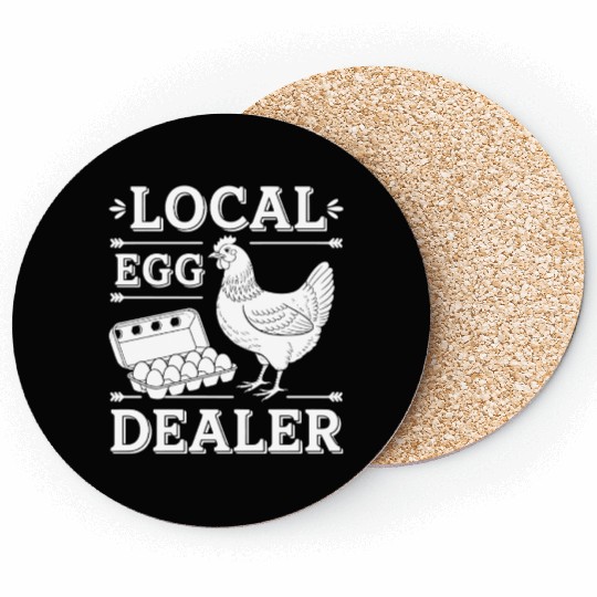 Local Egg Dealer Easter Sunday Egg Coasters