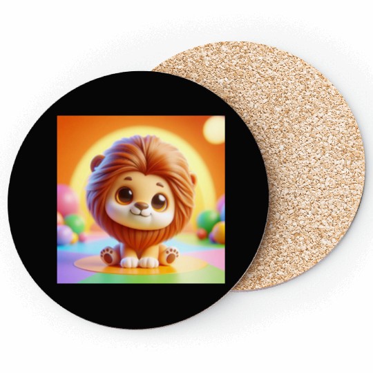 Cute Lion Coasters