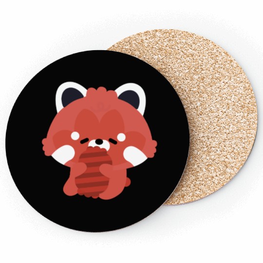 Sleepy Red Panda Coasters