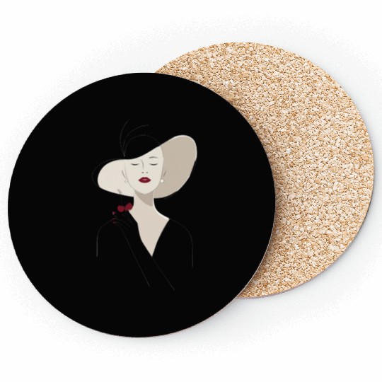 Cherry Wine Elegance Coasters