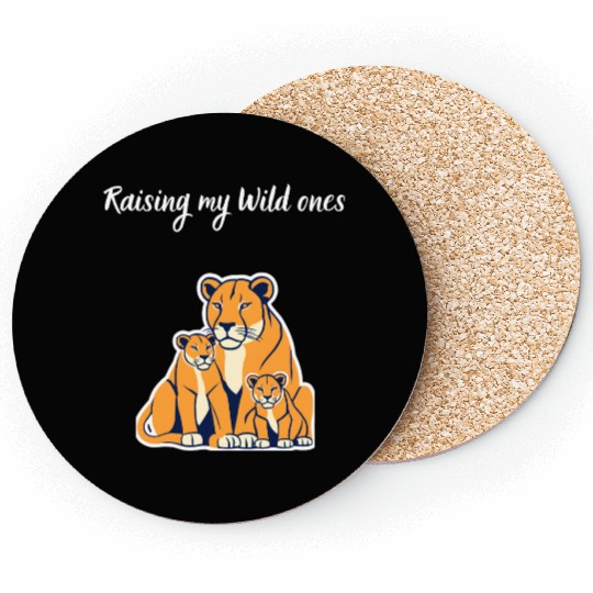 Raising My Wild Ones Mother's Day Coasters