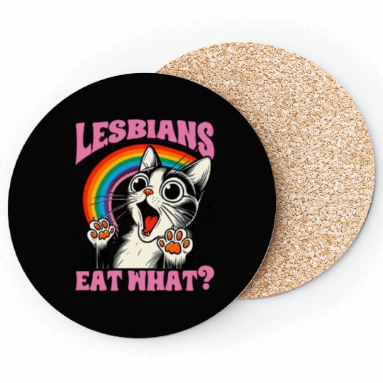 Lesbians Eat What Cat Coasters