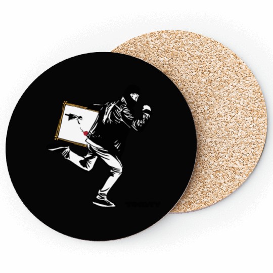 HappyToast Stolen Banksy Coasters