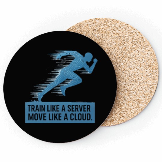 Train Like A Server TransparentFixed Coasters