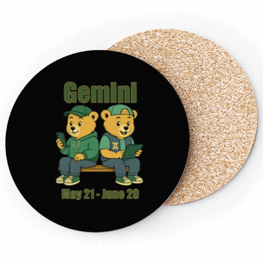 Gemini Bear Coasters