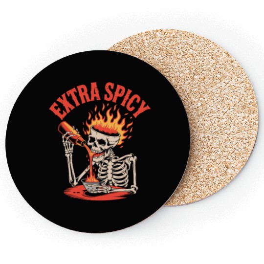 Red Pepper Chili Spicy Food Lover Coasters