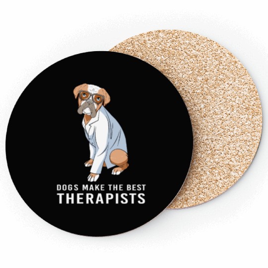 Therapy Dog Psychology Therapist Coasters
