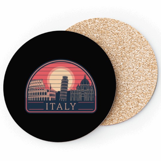 Iconic Italy Landmarks at Sunset Coasters
