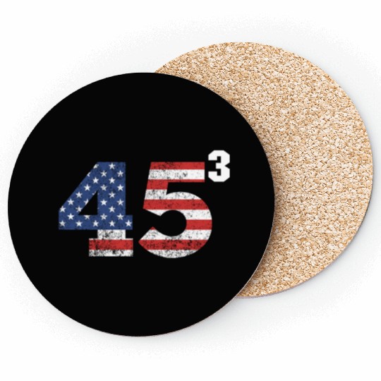 Trump 2028 45³ President Trump '28 45 Cubed45³ swe Coasters