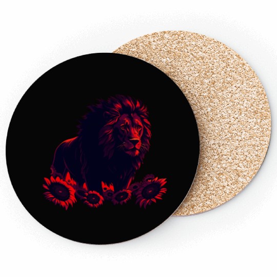 Sol the Sunflower Lion Coasters