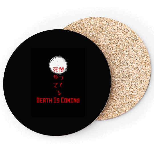 Death Is Coming Coasters – English & Japanese Design
