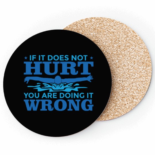 Funny Swim Quote Coasters