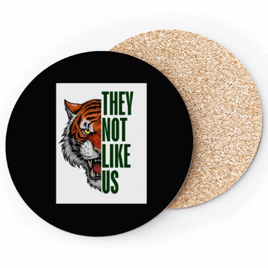Fearless Tiger - They Not Like Us Coasters
