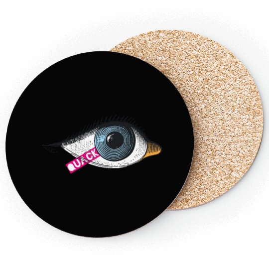 Quack Eye - Pop Art Illusion Coasters