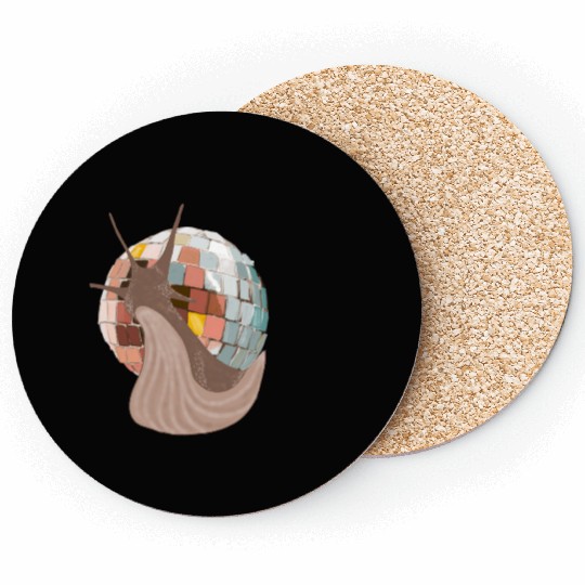 Disco snail No.4 Coasters