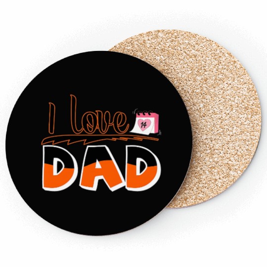 I Love Dad - Bold and Heartfelt Father’s Day Coasters