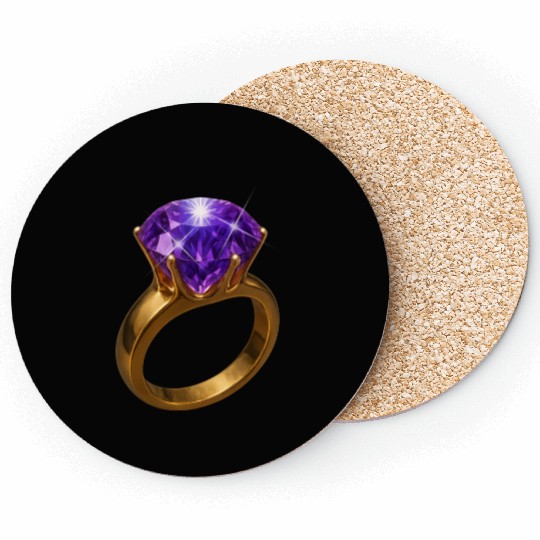 Royal Amethyst: The Elegance of Purple Gemstone Coasters