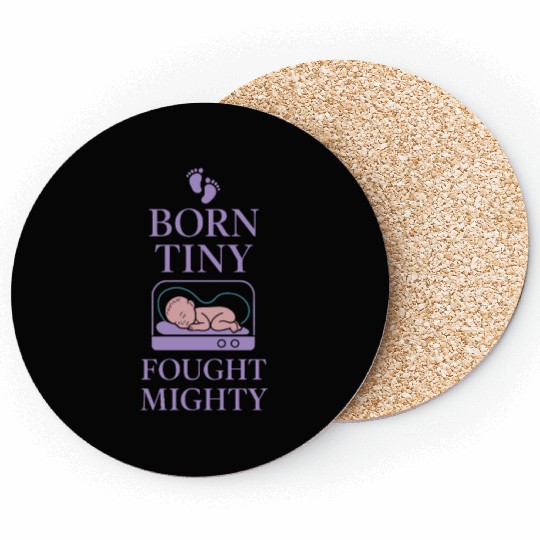 NICU Parent Pride Preemie Warrior Neonatal Coasters