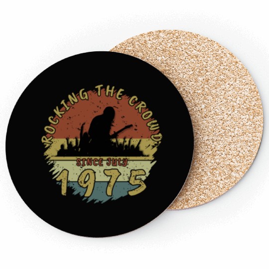 50th Birthday Rocking the crowd GIT 07/1975 Coasters